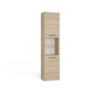 CDF Armadietto da bagno S40 | Colore: rovere Sonoma | Moderno mobile da bagno | Ripiani spaziosi | Porte | Montaggio semplice