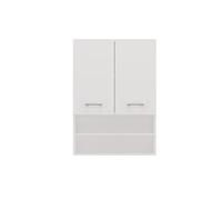 CDF Armadio per lavatrice Pola Mini DK | Colore: Bianco | Armadio moderno sopra la lavatrice | ripiano | Ripiani spaziosi | Montaggio facile | Lati lisci senza tappi terminali