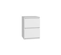 CDF Comodino Malwa M2 | Colore: BIANCO | 2 pezzi | Ideale per camera da letto, cameretta dei bambini