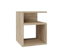 CDF Comodino Tini, Comodino | Colore: rovere Sonoma | Ideale per camera da letto, cameretta dei bambini, ragazzi | Montaggio facile | Due cassetti spaziosi | Cassetti senza maniglie