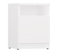 CDF GALAX 30 1D Comodino | Colore: BIANCO | Ideale per camera da letto, ripostiglio | Mensola