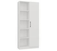 CDF Libreria da ufficio RD-80, colore: bianco, per soggiorno, ufficio, studio, moderno, per libri e giocattoli, ideale per cameretta dei bambini, adolescenti, camera dei ragazzi