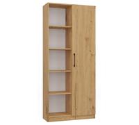 CDF Libreria da ufficio RD-80 | Colore: rovere Artisan | per soggiorno, ufficio, studio, moderno, scaffale per libri e giocattoli, ideale per cameretta dei bambini, adolescenti, camera dei ragazzi