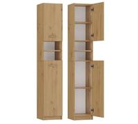 CDF MARELLO - Colonna da bagno in stile moderno, 183 x 32 x 30 - 2 porte+ripiani - Artigianale