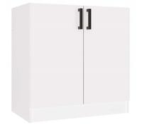 CDF Mobile Base Sotto Lavello Cucina con 2 Ante e Ripiano per Accessori - Mobile da Cucina - Organizer Cucina Stile Contemporaneo - Salvaspazio Pratico Elegante Robusto Versatile - Katia Bianco