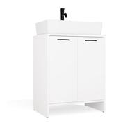 CDF Mobile lavabo ante, mobiletto bagno, mobiletto bagno moderno, salvaspazio, larghezza 60 cm