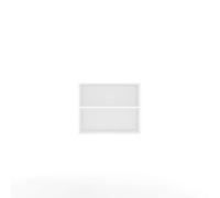 CDF Mobile superiore per armadio 60 cm bianco - Ripiano superiore per armadio, estensione per armadio, mobile superiore con 2 scomparti aperti, estensione per armadio per camera da letto, 60x50x50 cm