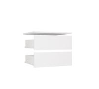 CDF Modulo per cassetti bianco a 2 cassetti - Inserto per armadio, inserto per cassetti per armadio, organizzatore per armadio, unità con cassetti per sistema di armadio, set di 2 moduli inserto