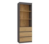 CDF Olimp RS-60 Libreria | Colore: Bianco | Per Soggiorno, Ufficio, Studio | Moderno | Scaffale per libri e giocattoli | Ideale per la camera dei bambini, ragazzi e adolescenti