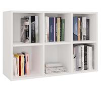 CDF Scaffale Malax MINI 2X3 | Colore: BIANCO | Ideale per soggiorno, camera da letto, cameretta dei bambini | Libreria