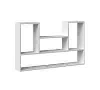 CDF Scaffale Sospeso da Parete Libreria Pensile Moderna Mobile a Muro con Ripiani per Libri e Decorazioni Soggiorno Ufficio 100 x 60 x 16 cm - Bianco Opaco