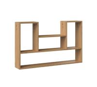 CDF Scaffale Sospeso da Parete Libreria Pensile Moderna Mobile a Muro con Ripiani per Libri e Decorazioni Soggiorno Ufficio 100 x 60 x 16 cm - Rovere Artisan