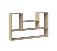 CDF Scaffale Sospeso da Parete Libreria Pensile Moderna Mobile a Muro con Ripiani per Libri e Decorazioni Soggiorno Ufficio 100 x 60 x 16 cm - Rovere Sonoma