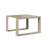 CDF Tavolino moderno Mini - Rovere Sonoma - Moderno tavolo da soggiorno e panca per soggiorno ufficio - quadrato rettangolare - con ripiano per libri giornali riviste
