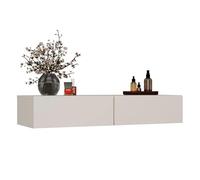 CDF Toeletta senza specchio, piccola toletta per il trucco, moderna, angolare stretta con cassetti, 110 cm - MIKA Cashmere