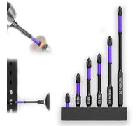 CDFUMY Upgraded High Hardness and Strong Magnetic Bit, Super Strong Magnetic Drill Screwdriver Bits, Alloy Steel Impact Resistance and Non-slip Toothed Bits (1 Set 6PCS)