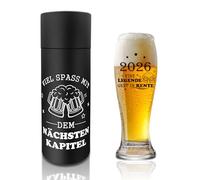 Cdithy Bicchiere da birra, regalo per donne e uomini, 2024, regalo di pensionamento divertente, regalo per uomo e donna, regalo di addio ai colleghi, regalo di pensione, una leggenda lascia terreno