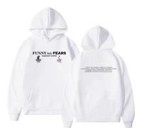 Cditoia Felpa con Cappuccio per Donna e Uomo con Stampa Singer Fans D-amiano Merch D-avid Album Unisex Casual Pullover Ampio Felpa a Maniche Lunghe Tops-White||l