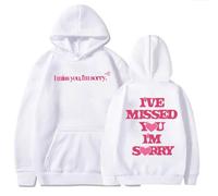 Cditoia Felpa con Cappuccio per Donna Uomo Stampa Singer Fans Album Gracie Merch A-brams Tour Casual Ampia Maniche Lunghe Top Unisex-White||m