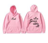 Cditoia Felpa con Cappuccio per Donna Uomo Stampa Singer Fans Gracie Merch A-brams Tour Casual Manica Lunga Pullover Top Unisex-Pink||XX_l