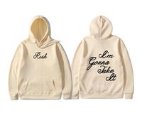 Cditoia Felpa con Cappuccio per Donna Uomo Stampa Singer Fans Gracie Merch A-brams Tour Casual Manica Lunga Pullover Top Unisex-Khaki||x_s