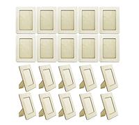 CDIYTOOL 20 cornici in legno naturale non finito, cornici per foto fai da te, per bambini, creatività, regali di compleanno per bambini (16,6 x 12,2 cm)