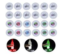 CDIYTOOL 24 sottobicchieri a LED Rotondi per Bicchieri da Vino, liquori, Feste, Bar, Feste (24 Pezzi)