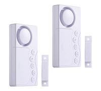 CDIYTOOL Allarme porta congelatore quando lasciato aperto, 2 pezzi allarme finestra di sicurezza, 3/15/30/60 secondi ritardo regolabile frigorifero wireless 4-in-1 sensore Chime aperto forte 108dB