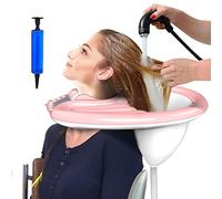 CDIYTOOL Bacino gonfiabile per il lavaggio dei capelli, vasca portatile per doccia da comodino Anziani, disabili, incinte, feriti, costretti a letto per lavare i capelli a letto con pompa ad aria