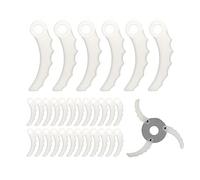 CDIYTOOL Ma-kita 198426-9, 30 coltelli in plastica adatti per decespugliatori Makita DUR187, DUR384, DUR368A, DUR368L, DUR369A, DUR369L, UR101C, UR201C, diametro 255 mm