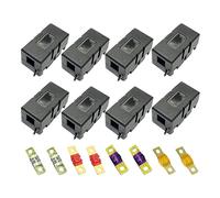 CDIYTOOL Portafusibili Midi 8 pezzi, 40A-100A, nero, montaggio su telaio