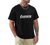 Cdj Ludwig Mens Graphic T-Shirt Drums Drummer Black M