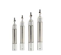 CDJ2D10 CDJ2D16 Mini forcella doppia con perno cilindro pneumatico aria a doppio effetto stelo singolo 10 mm 16 mm CDJ2D10-45 CDJ2D10-75(Stroke 125mm,CDJ2D16 Bore16mm)