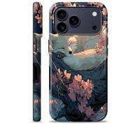 Cdkfxjy Custodia per iPhone 17 Pro Max, custodia a doppio strato, custodia leggera e antiurto, guscio rigido in morbido silicone TPU, supporta la ricarica wireless, volpe bianca addormentata