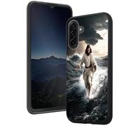 Cdkfxjy Custodia per Samsung Galaxy A17, sottile, flessibile, resistente ai graffi, in morbido TPU, leggera, antiurto, custodia protettiva per Samsung A17, Gesù che cammina sull'acqua