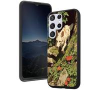 Cdkfxjy Custodia protettiva per Samsung Galaxy S25 Ultra, sottile, flessibile, resistente ai graffi, in morbido TPU, leggera, antiurto, con volpe che cammina