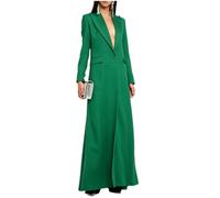 Cdkoke Donna Blazer Lungo con Un Solo Bottone Abito Cappotto per Il Matrimonio Partito