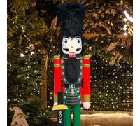 CDL 1,8 m di Altezza Life-Size Christams Nutcracker Large/Gigante Rosso Natalizio in Legno schiaccianoci Soldato Ornamento Natale schiaccianoci Re K06