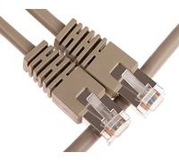 CDL Micro Cavo patch Ethernet RJ45 Cat5e STP da maschio a maschio, 0,2 m, grigio