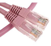 CDL Micro Cavo patch Ethernet RJ45 Cat5e UTP da maschio a maschio, 0,2 m, colore: Rosa