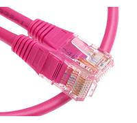 CDL Micro Twisted Pair - Cavo patch Cat5e ad alta fedeltà del segnale 1 m, colore: Rosa