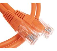 CDL Micro Twisted Pair - Cavo patch Cat5e ad alta integrità del segnale 0,25 m, colore: Arancione