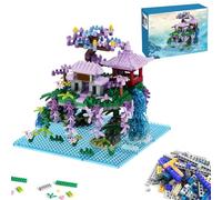 CDLIZW Blocchi Architettonici Cinesi,Moon Palace Pavilion Mini Blocchi con 1480 pezzi,Il Padiglione del Palazzo della Luna Architettura Modello,Antichi Cinesi,Giocattoli Regali per Adolescenti Adulti