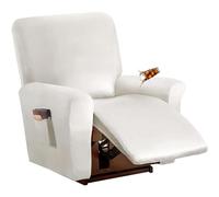 CDPTD Copripoltrona Relax Reclinabile Elasticizzato Universale in Pelle Sintetica Elasticizzata da 1 a 2 o 3 posti, Impermeabile, con Tasca per mobili e divani, per Gatti e Cani (1 Seater,Typ-7)