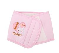 CDQL Copri-pancia per bebè, Grembiule Copri-per-pancia per Addome per Neonato in Cotone Mantieni Caldo Avvolgimento Elevata elasticità per Quattro Stagioni per Rotolarsi (Rosa)