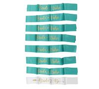 CDQL Set Fascia per Addio Al Nubilato, Fascia per Damigella D'onore, Lettere Dorate, Materiale Ipoallergenico Set Fascia per Sposa, Fascia per Sposa, per Addio Al Nubilato e