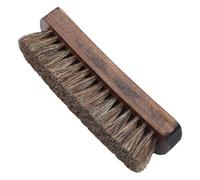 CDRPD 1 Pcs Spazzola in Crine di Cavallo, Spazzola per Scarpe in Legno, Morbide, per Lucidare le Scarpe, Marrone Scuro