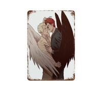 CDSOVNNG Poster per Good Omen TV ShowWall Decor Art Metal Tin Poster Modern Bar Decorations30x20cm