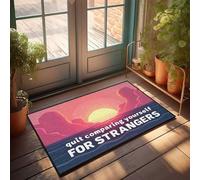 CDSS Divertente zerbino decorativo per bar stop confrontarsi con gli sconosciuti, zerbino per interni, ingresso e camera da letto (40 x 60 cm)