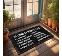 CDSS Funny Shoes Top 10 Things I Want In Life - Zerbino per portico, per esterni, decorazione autunnale (40 x 60 cm)